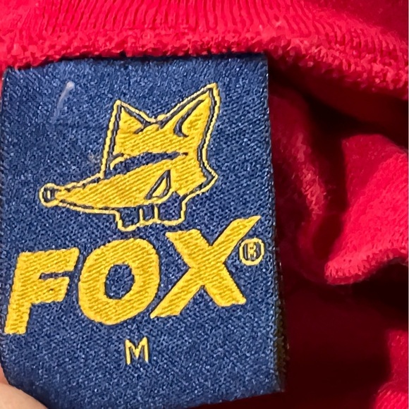 VTG Amsterdam 1980s Red Zip Up Soccer Track Jacket Mens - Picture 5 of 5